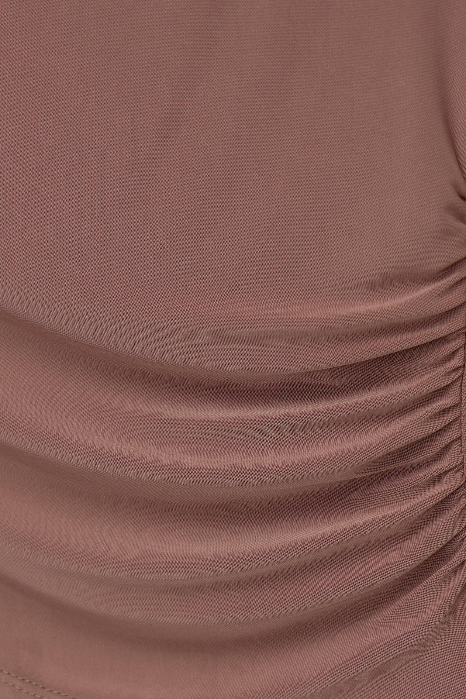 Asymmetric gathered T-shirt Product Image