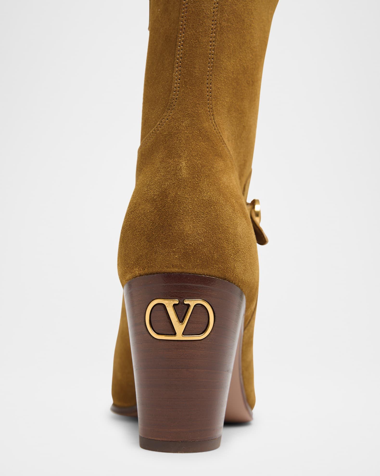 Pattie Suede Buckle Ankle Boots Product Image