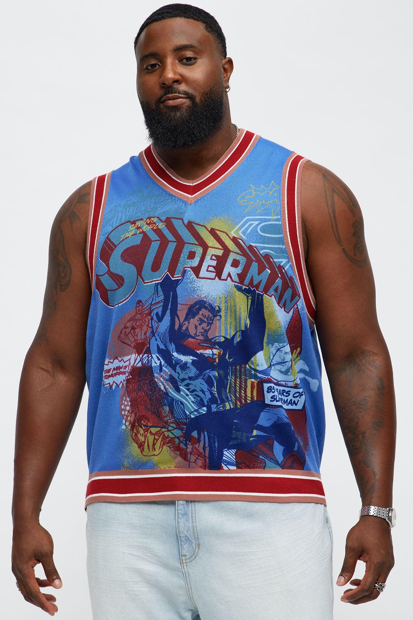 Superman Pullover Sweater Vest - Multi Color Male Product Image