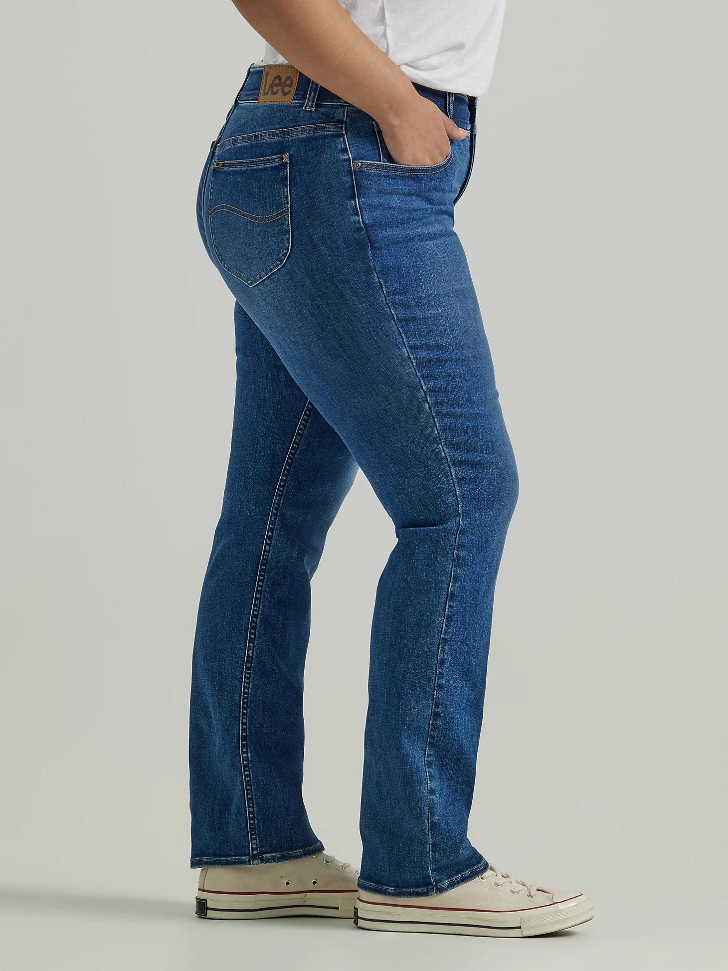 Women's Ultra Lux Comfort with Flex Motion Straight Jean (Plus) | Women's Jeans | Lee® Product Image