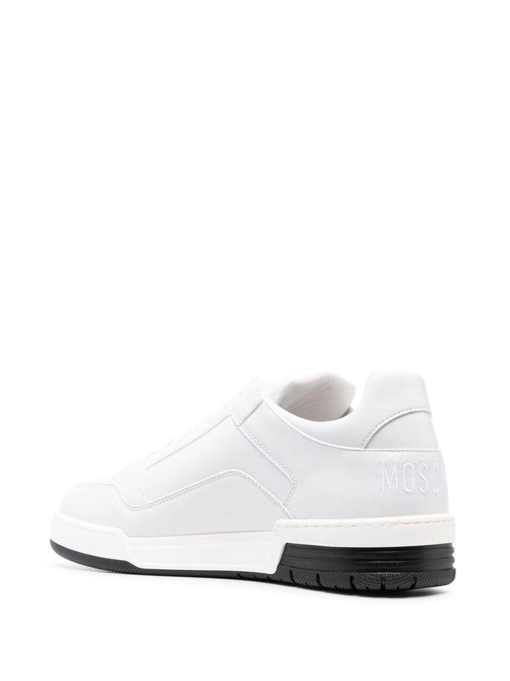 leather lace-up sneakers Product Image