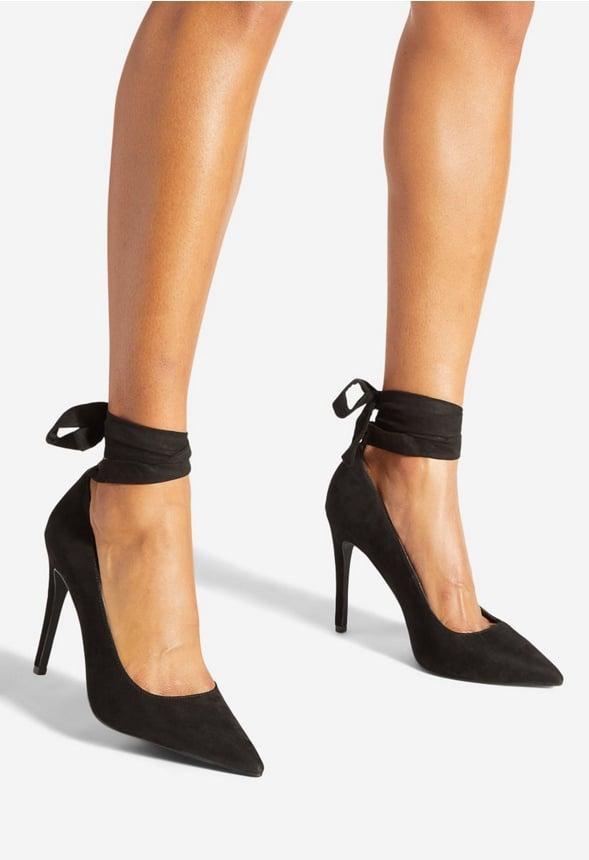 JustFab Margaux Platform Loafer Pump Womens Black/ White Size 8.5 Product Image