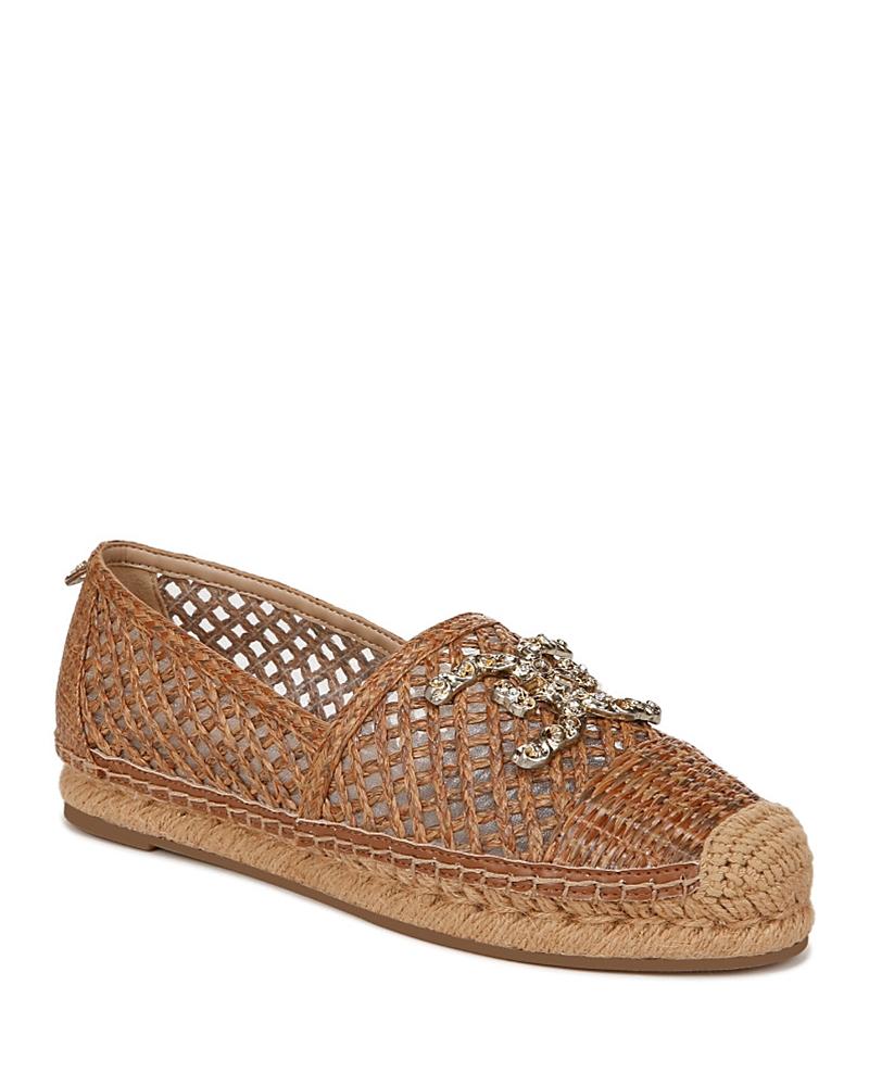 Sam Edelman Khiara Raffia Logo Detail Inspired Espadrille Flats Product Image