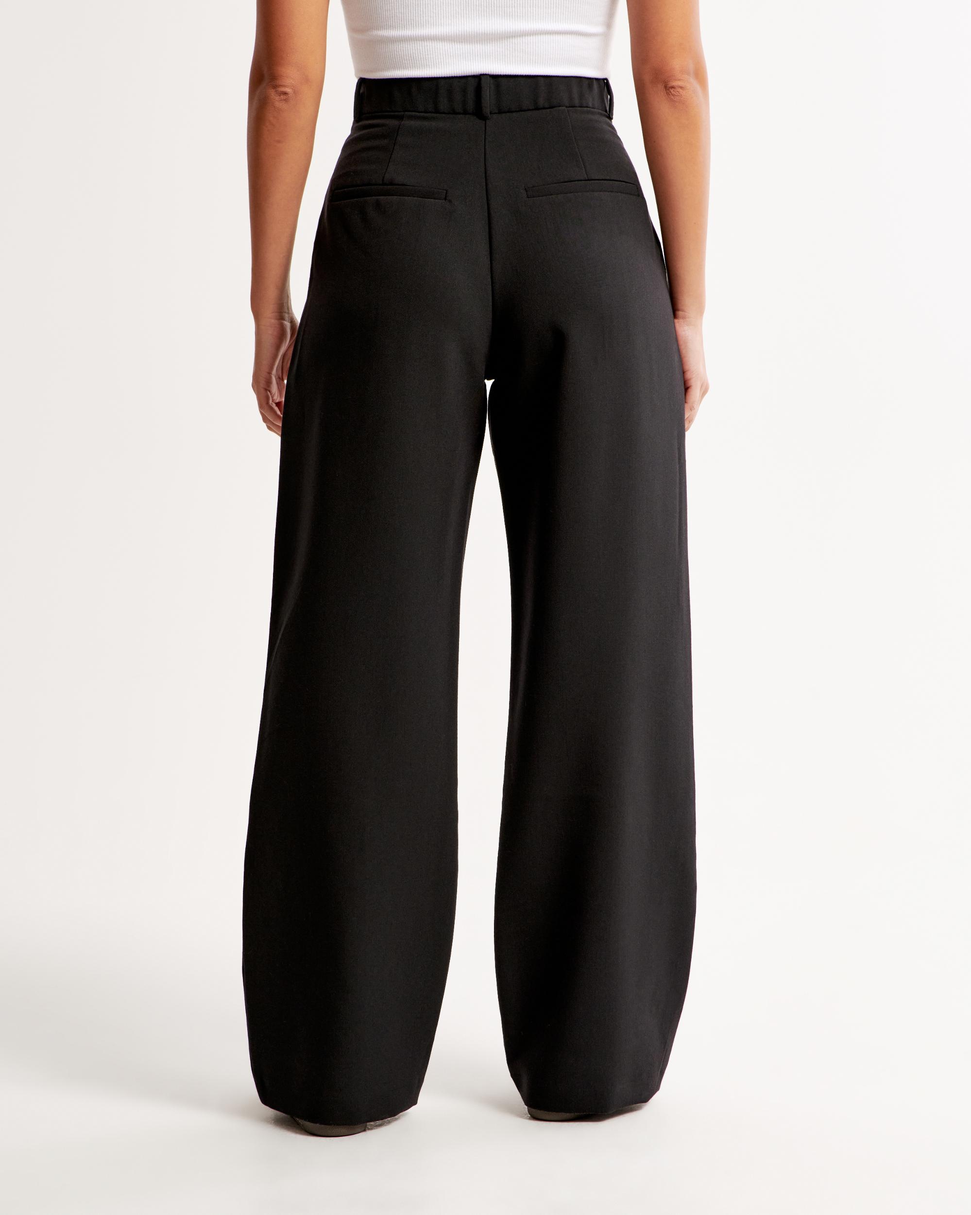 Curve Love A&F Sloane Tailored Wide Leg Pant Product Image