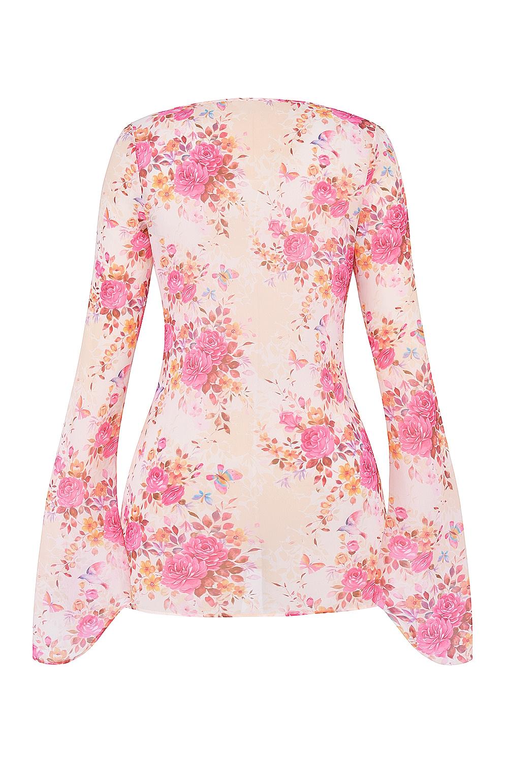 Oceana  floral print beach cover up Product Image