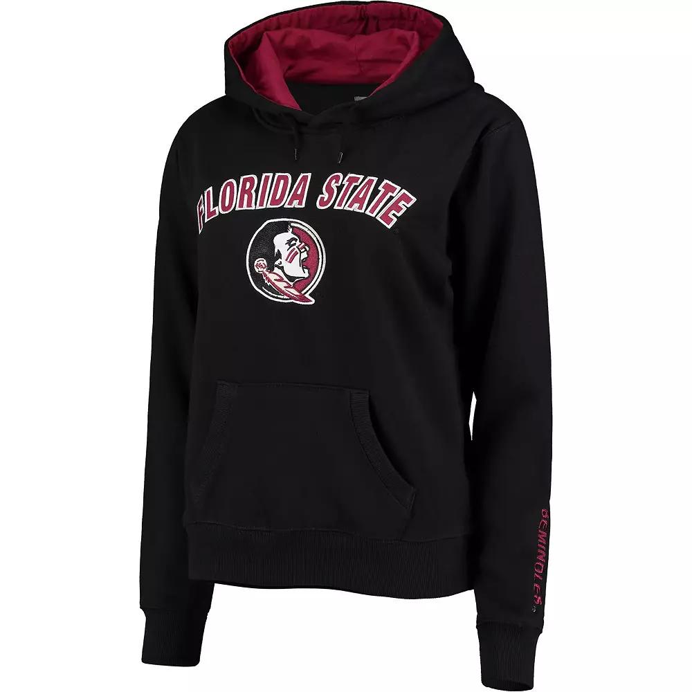 Women's Black Florida State Seminoles Arch & Logo 1 Pullover Hoodie,  Product Image