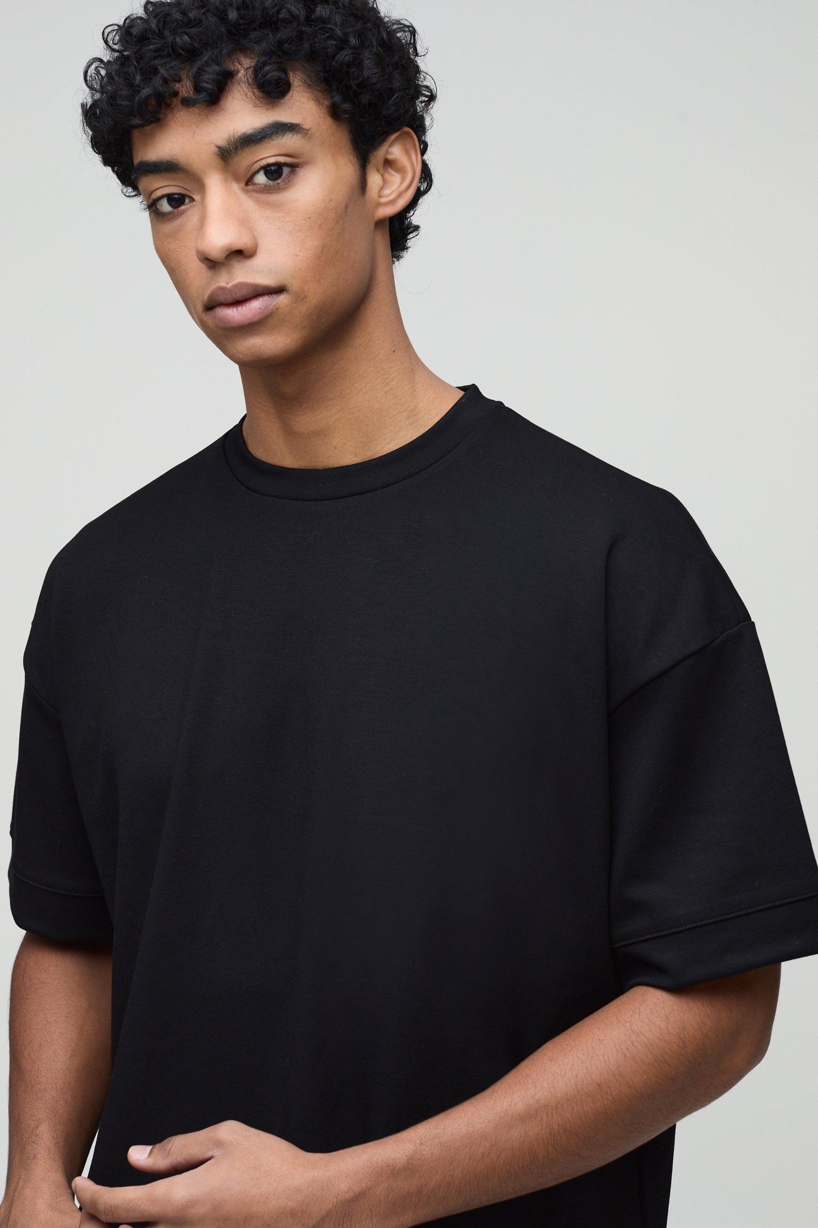 Oversized Peached T-Shirt | boohooMAN USA Product Image