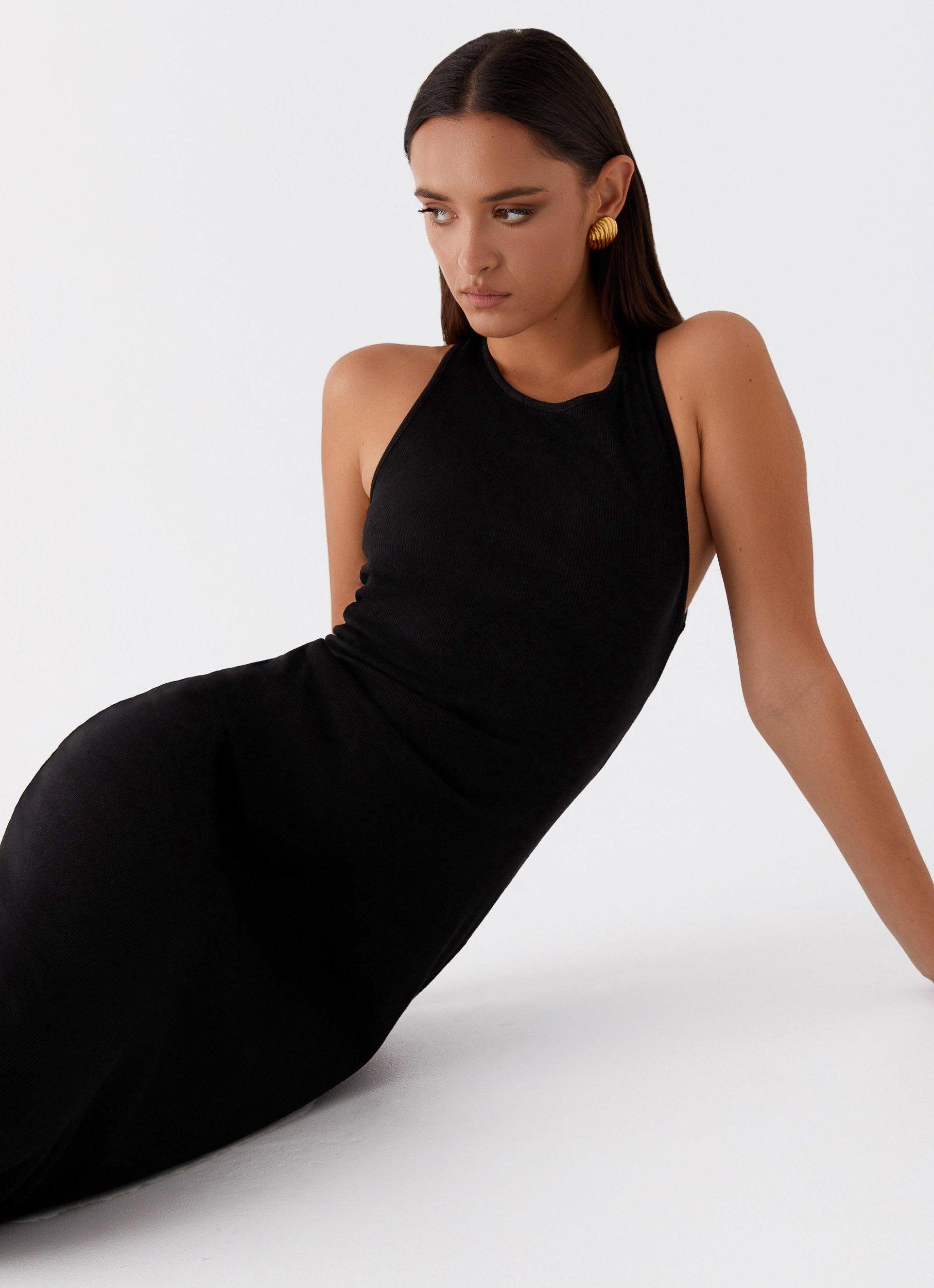 Alice Cut Out Maxi Dress - Black Product Image