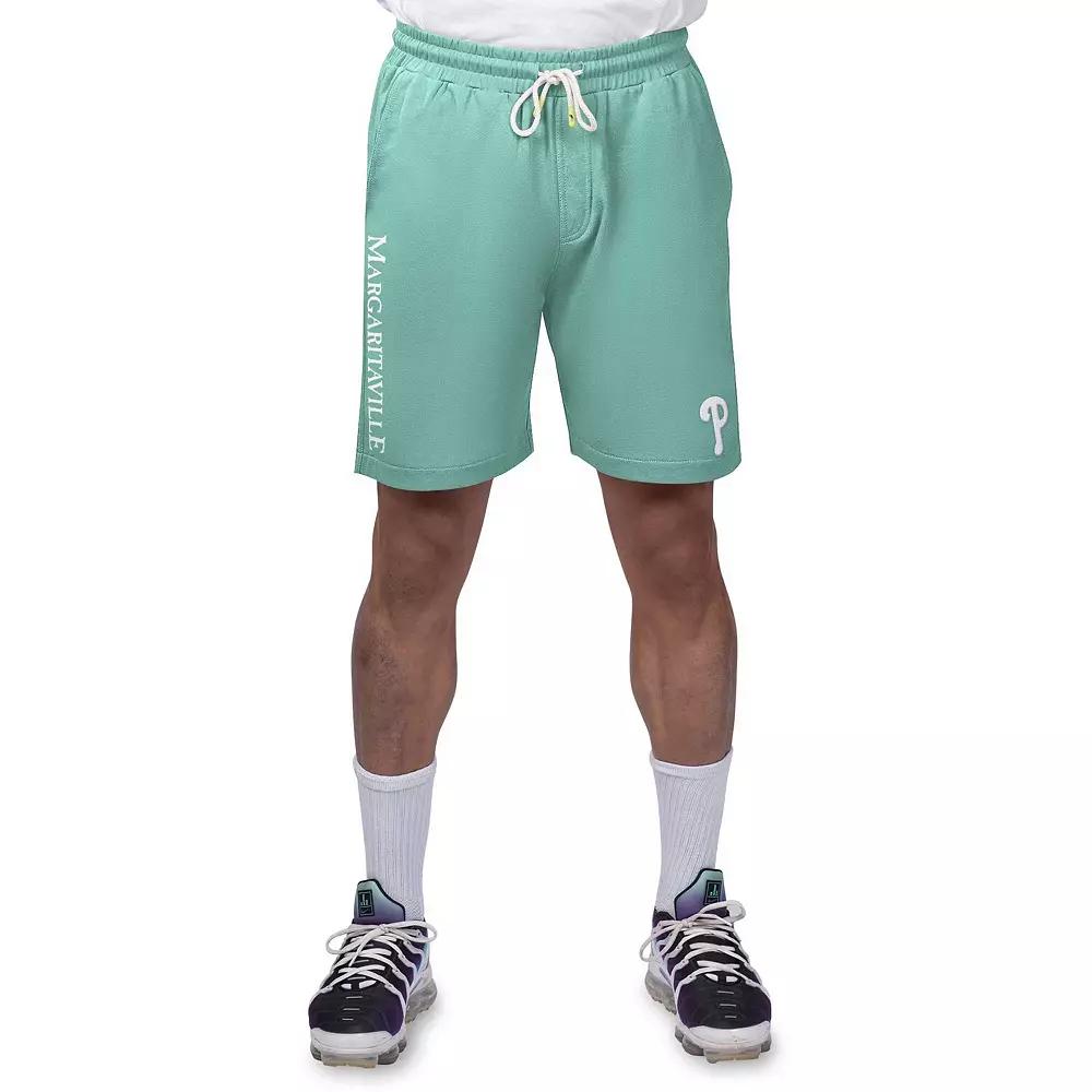 Men's Margaritaville Green Philadelphia Phillies Peached French Terry Shorts,  Product Image