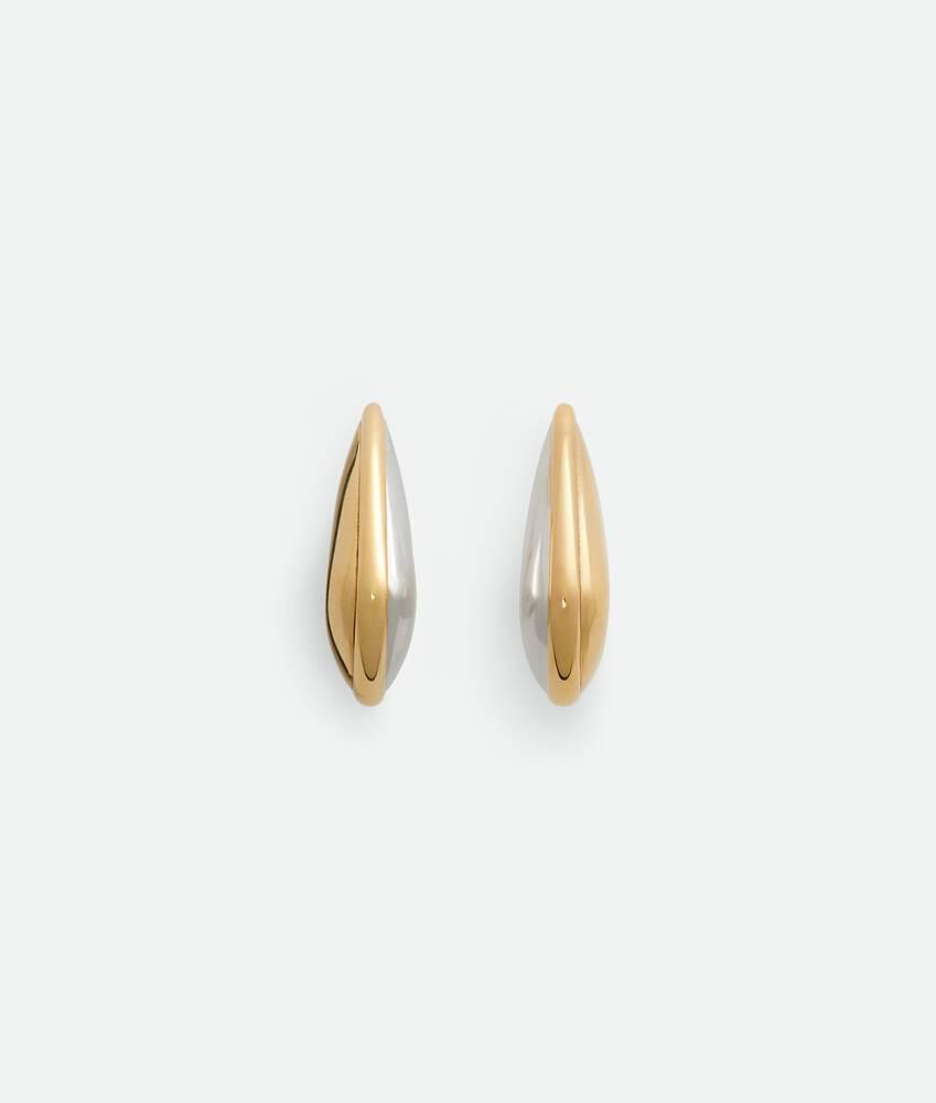 Women's Small Fin Earrings in Silver/yellow gold Product Image