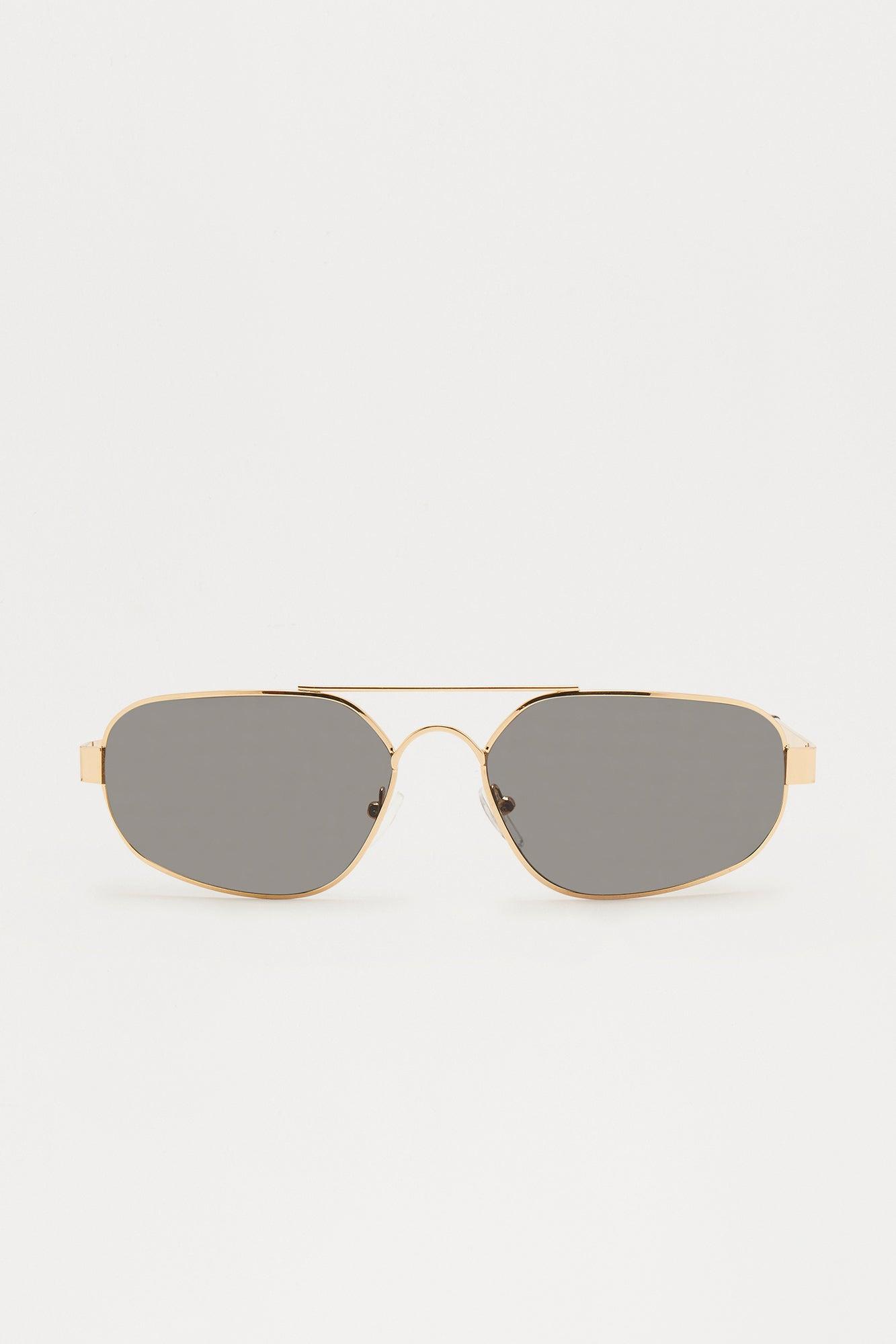 Sunset Drive Aviator Sunglasses - Gold Product Image