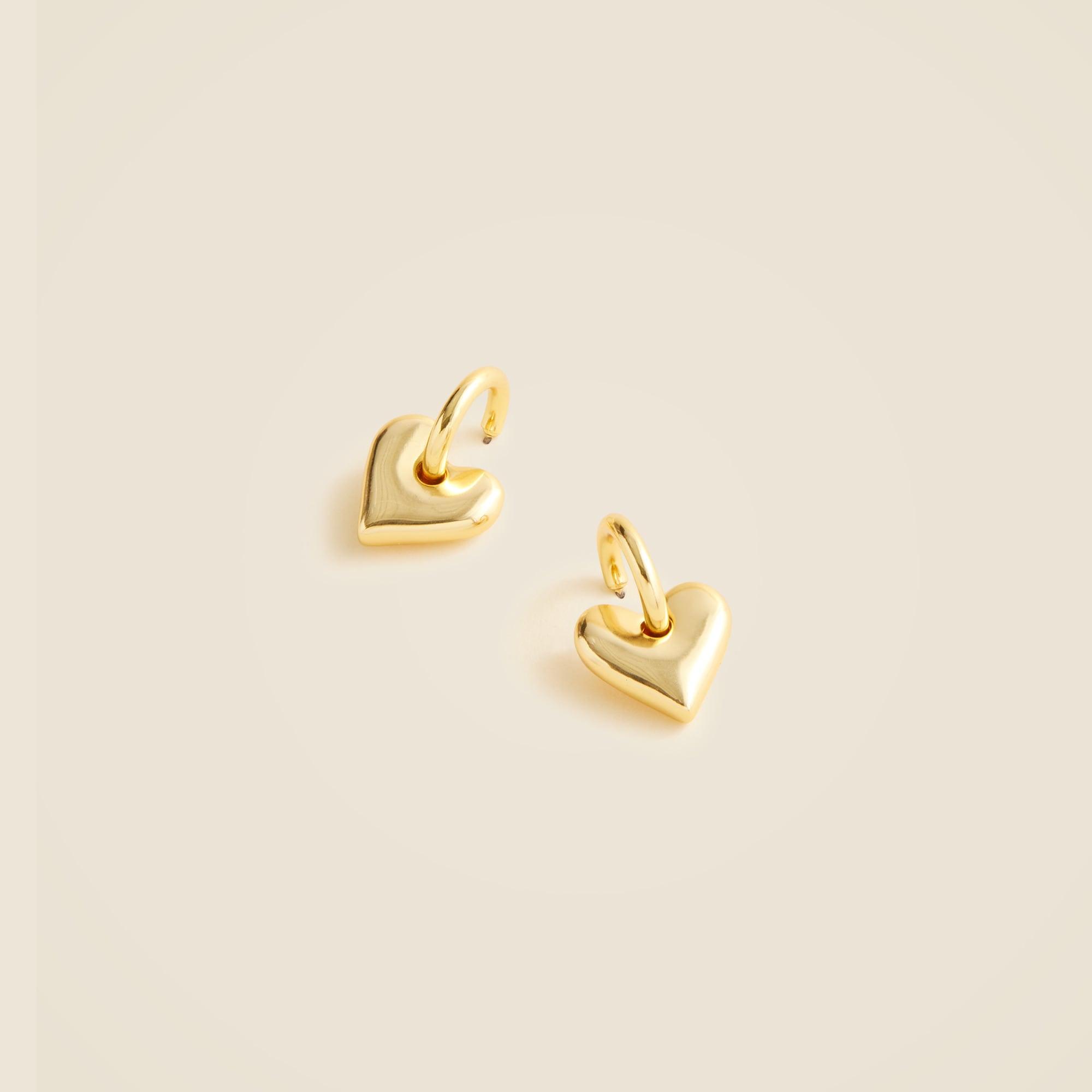 Heart huggie hoop earrings Product Image