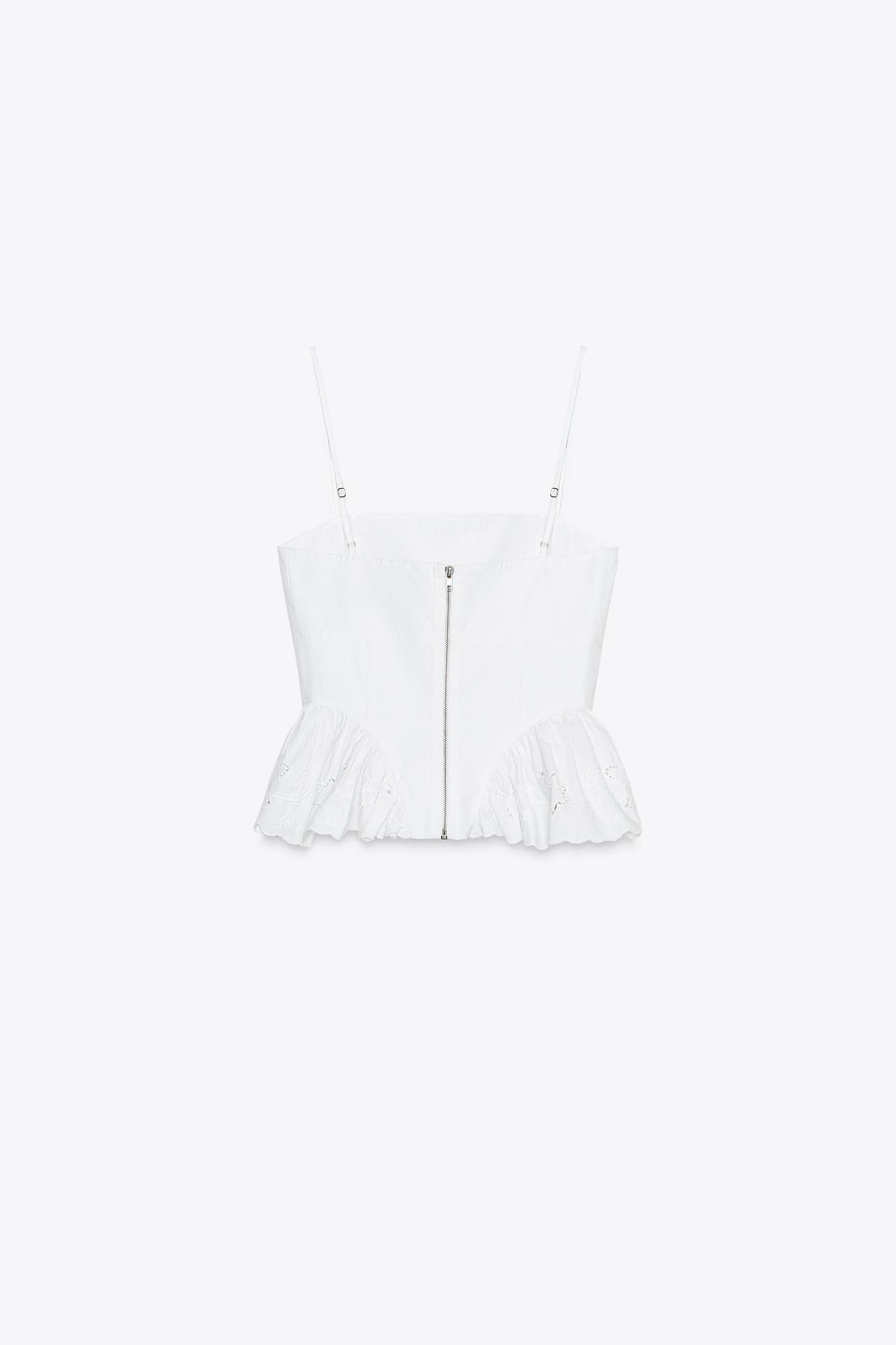 POPLIN CORSET TOP Product Image