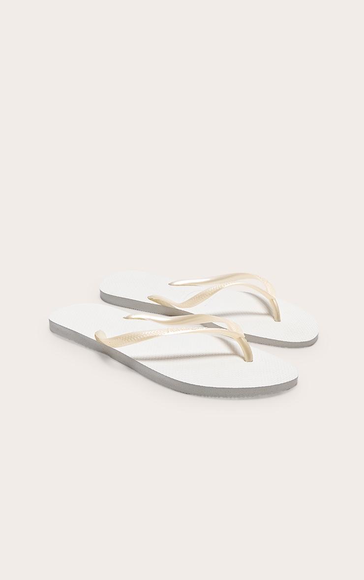 White Havaianas Slim Product Image