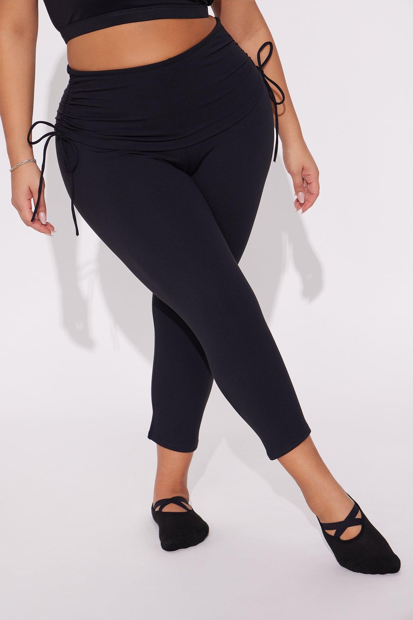 Roll Up Super Soft Active Capri Legging - Black Product Image