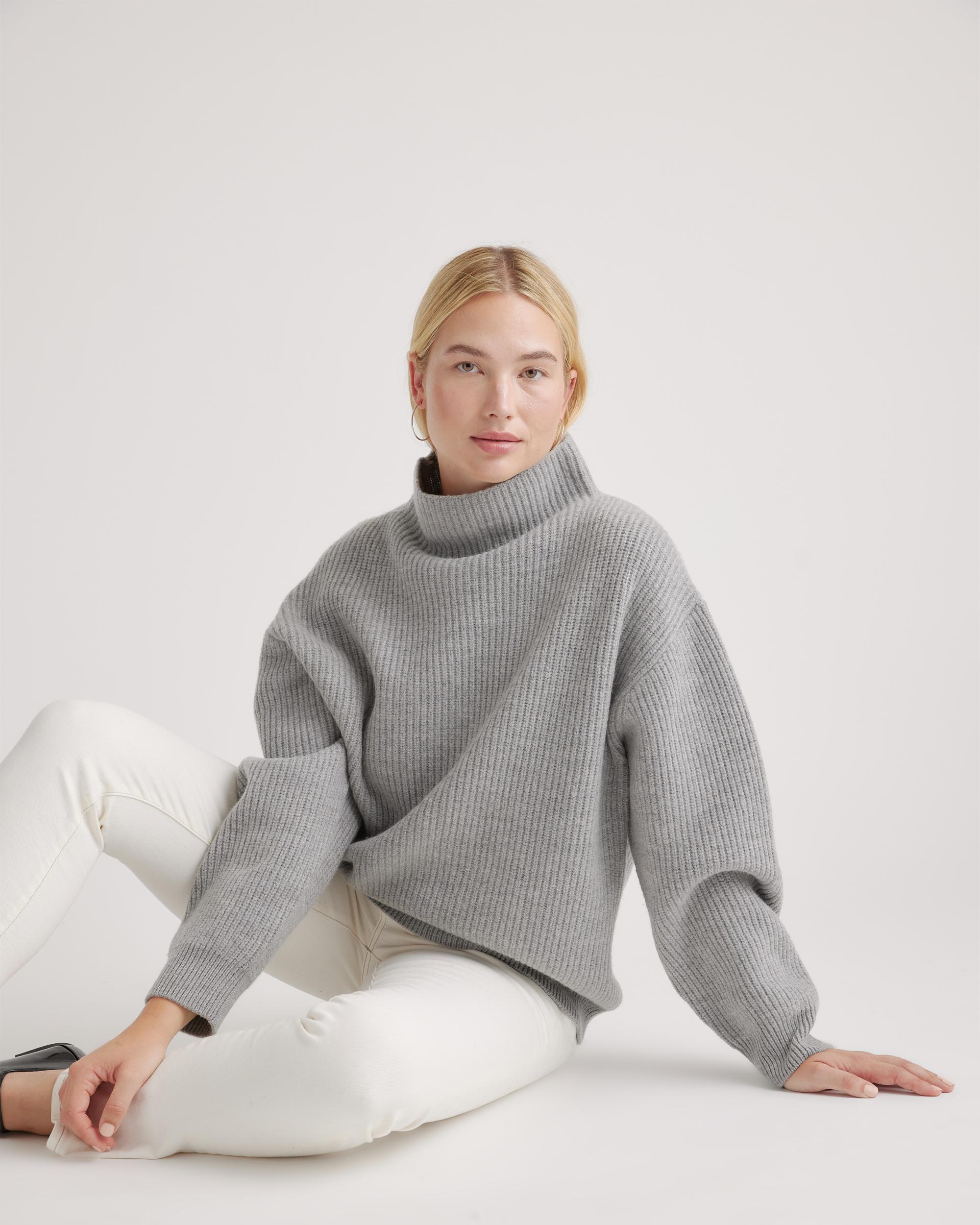 Quince | Women's Australian Merino Wool OverSized Turtleneck Sweater Product Image