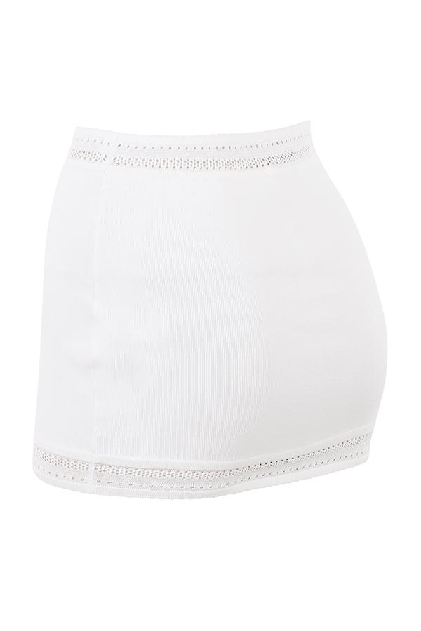 Sarelle  ivory dainty knit mini skirt - sale Product Image