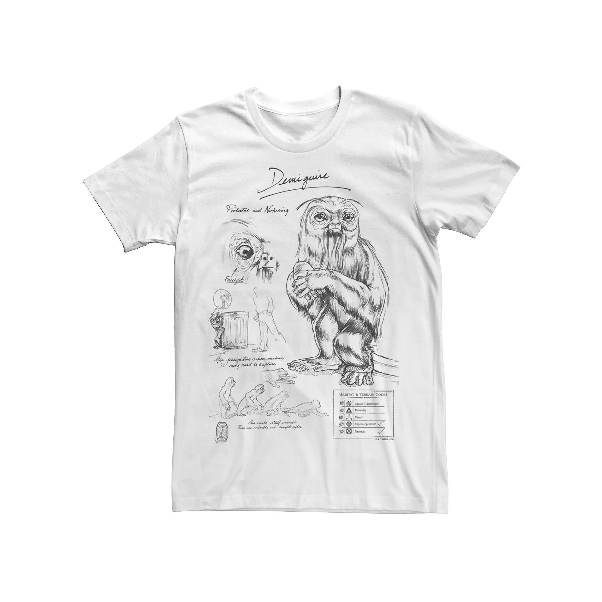 Men's Fantastic Beast Grindelwald Demiguise Study Notebook Sketch Tee,  Product Image