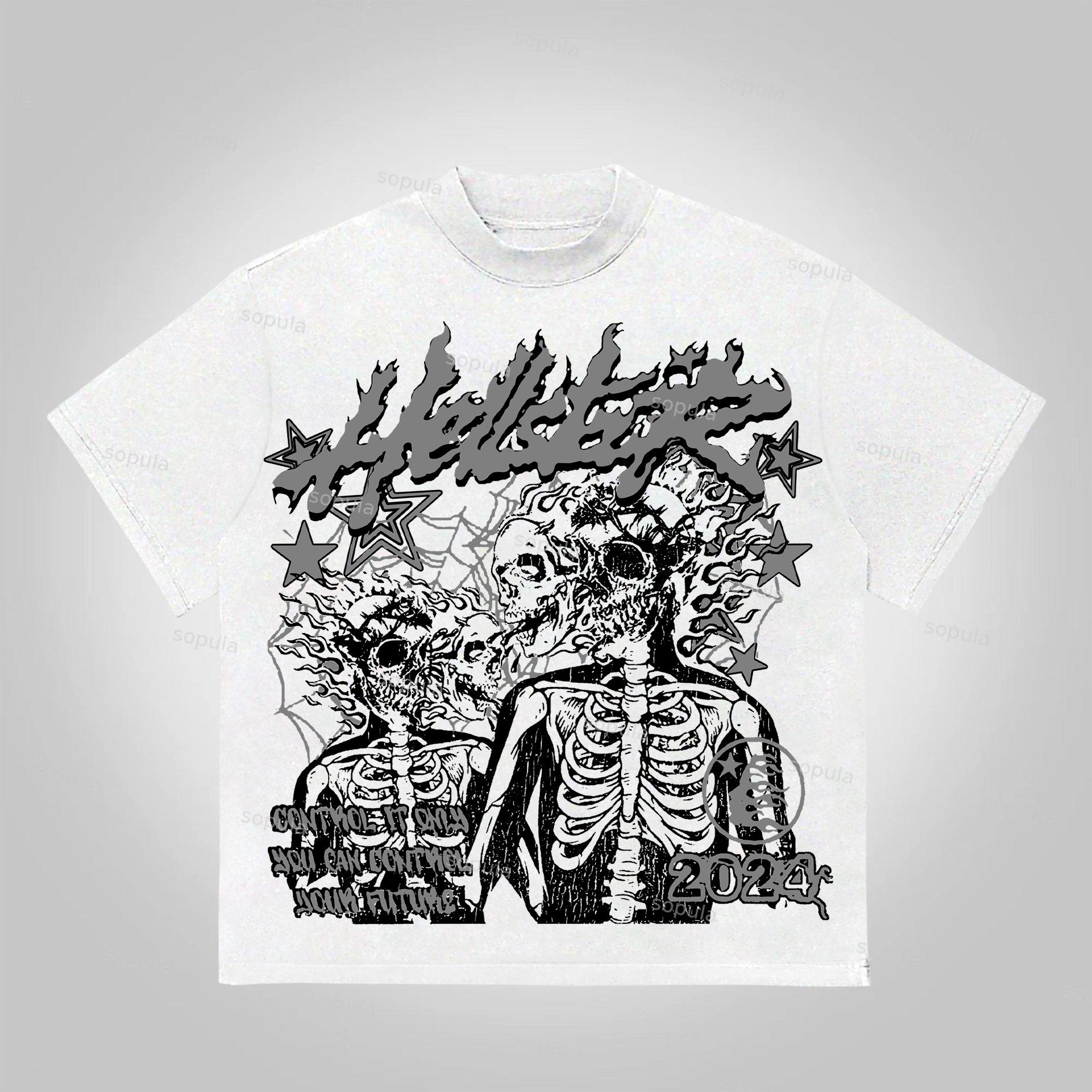 Sopula Studio Retro Skull In Soul Print Graphic Cotton T-Shirt Product Image