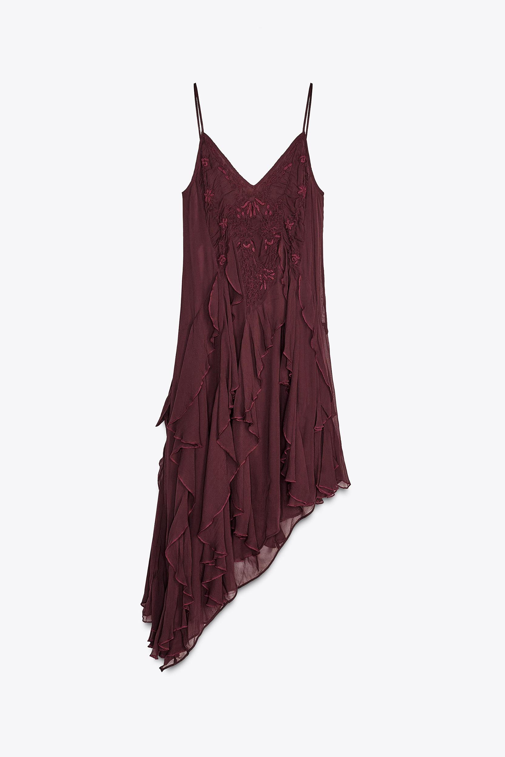ZW COLLECTION EMBROIDERED ASYMMETRIC DRESS Product Image