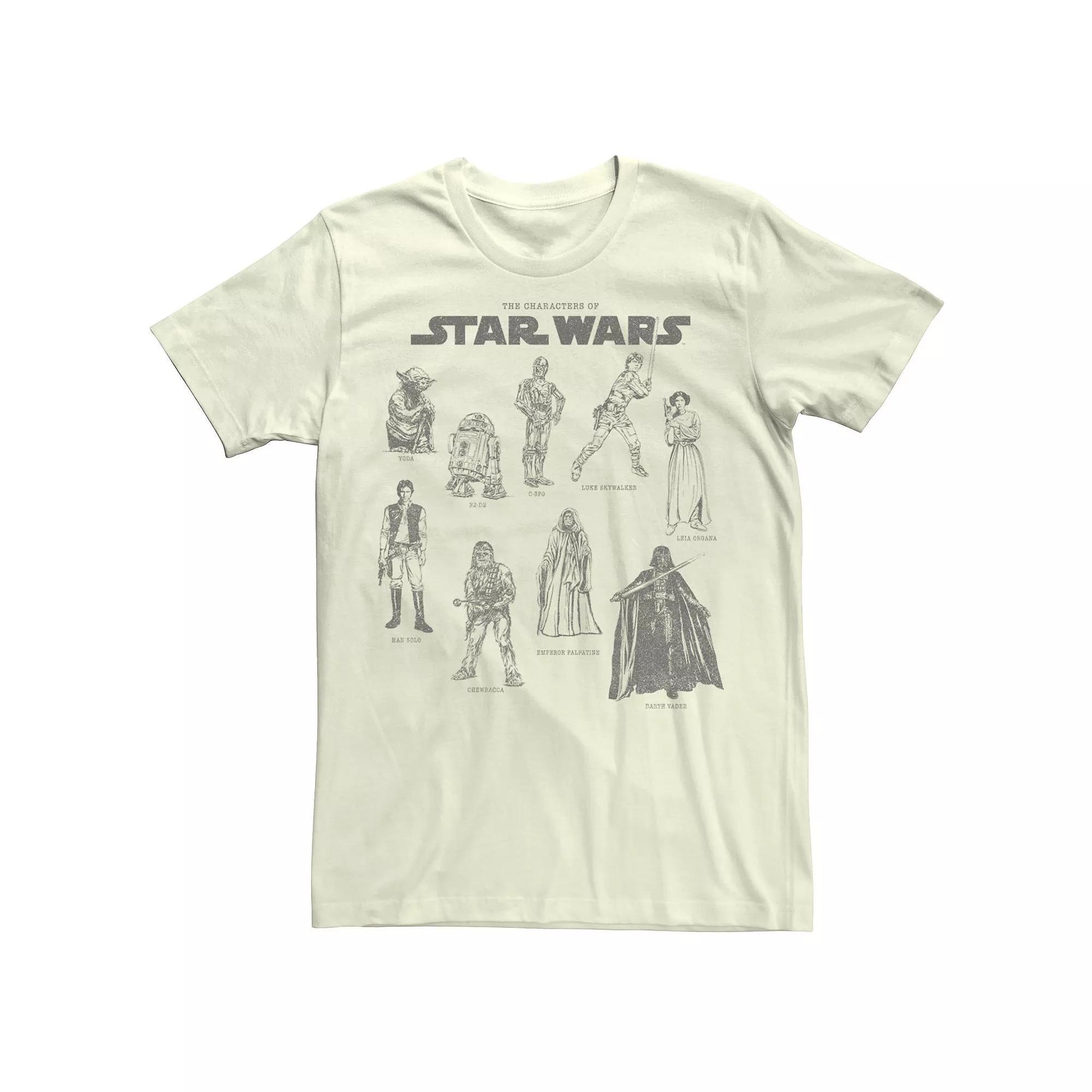 Men's Star Wars Character Chart Tee,  Product Image