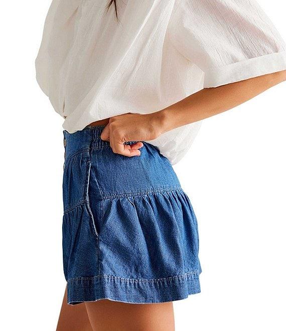 Free People Fleur Denim High Rise Denim Shorts Product Image