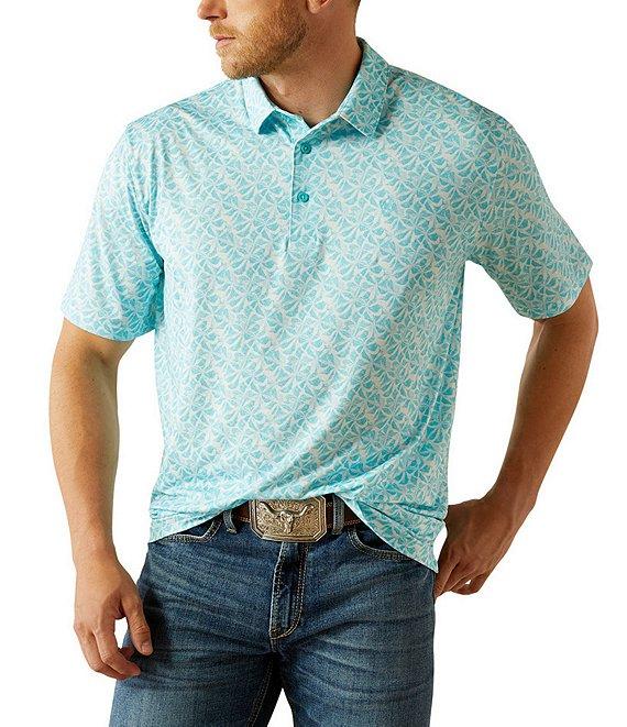 Ariat 360 Airflow Classic Fit Short Sleeve Printed Polo Shirt Product Image