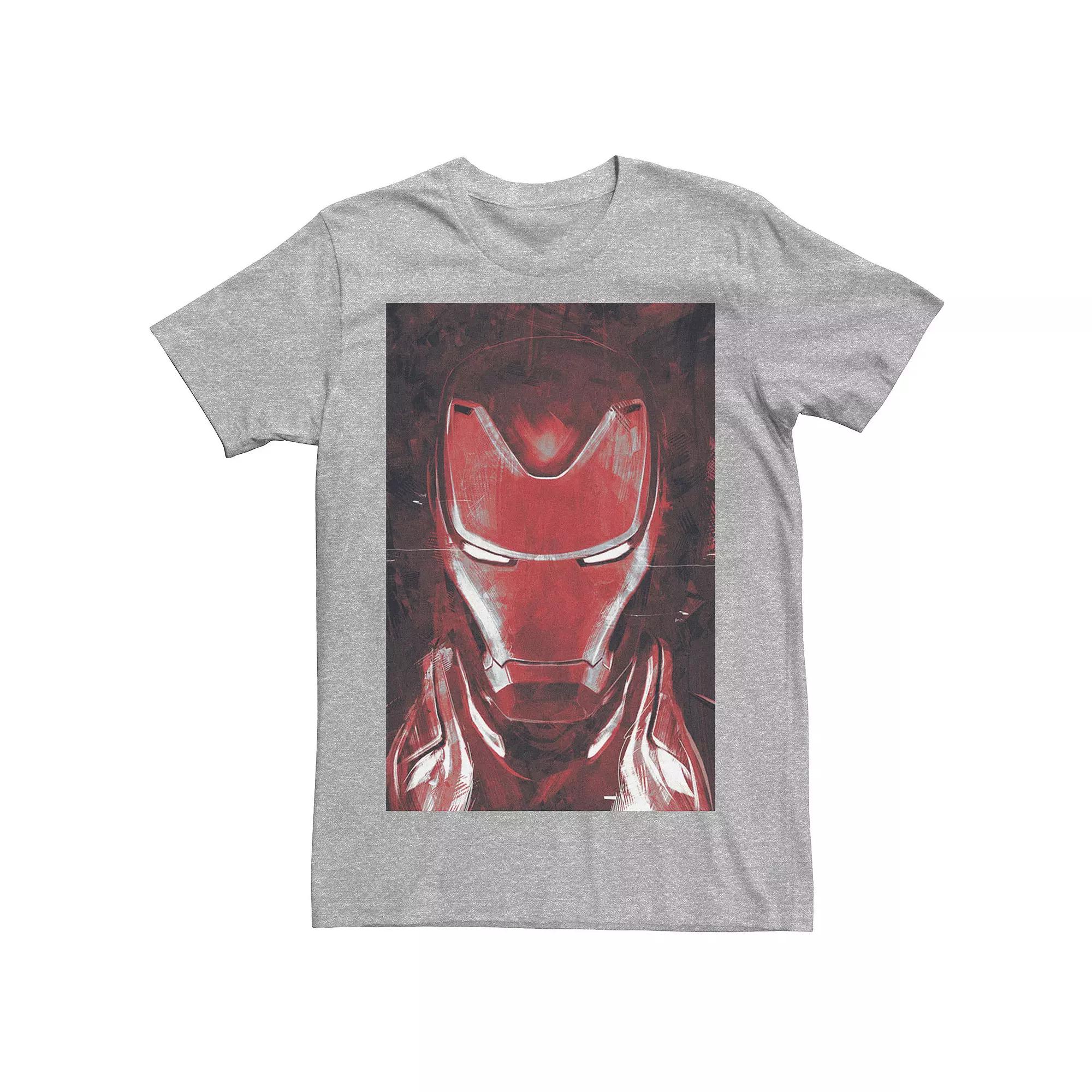 Men's Marvel Avengers Endgame Red Iron Man Portrait Graphic Tee,  Product Image