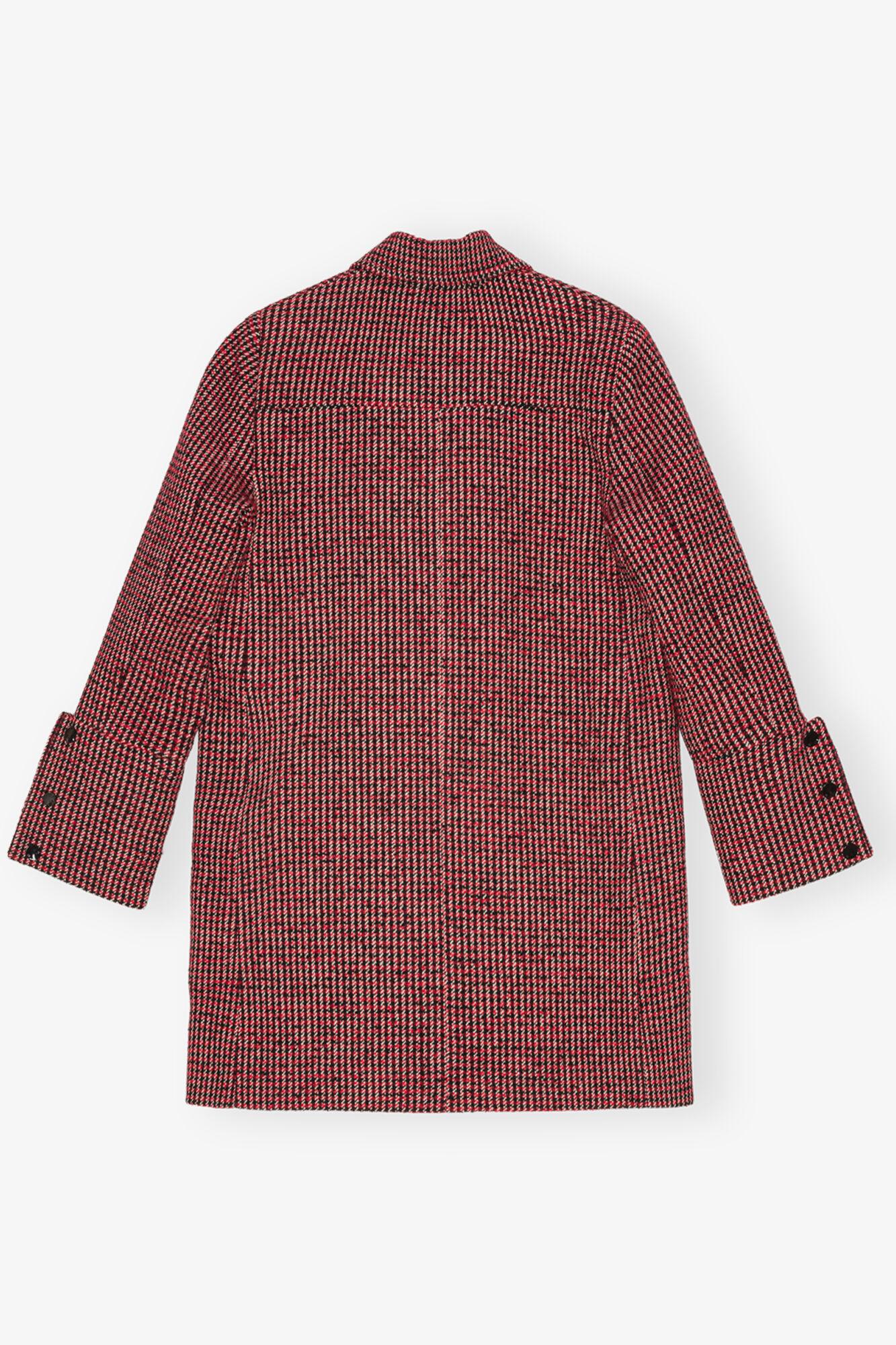 Red Check Midi Jacket Product Image