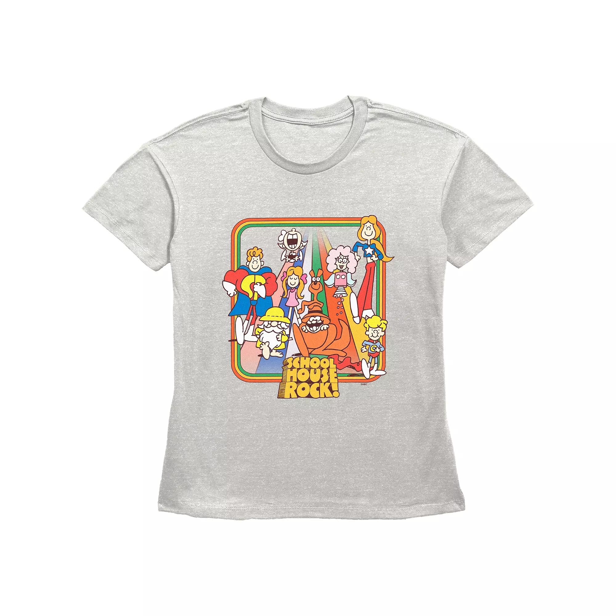 Disney's Schoolhouse Rock! Rainbow Road Walk Women's Graphic Tee,  Product Image
