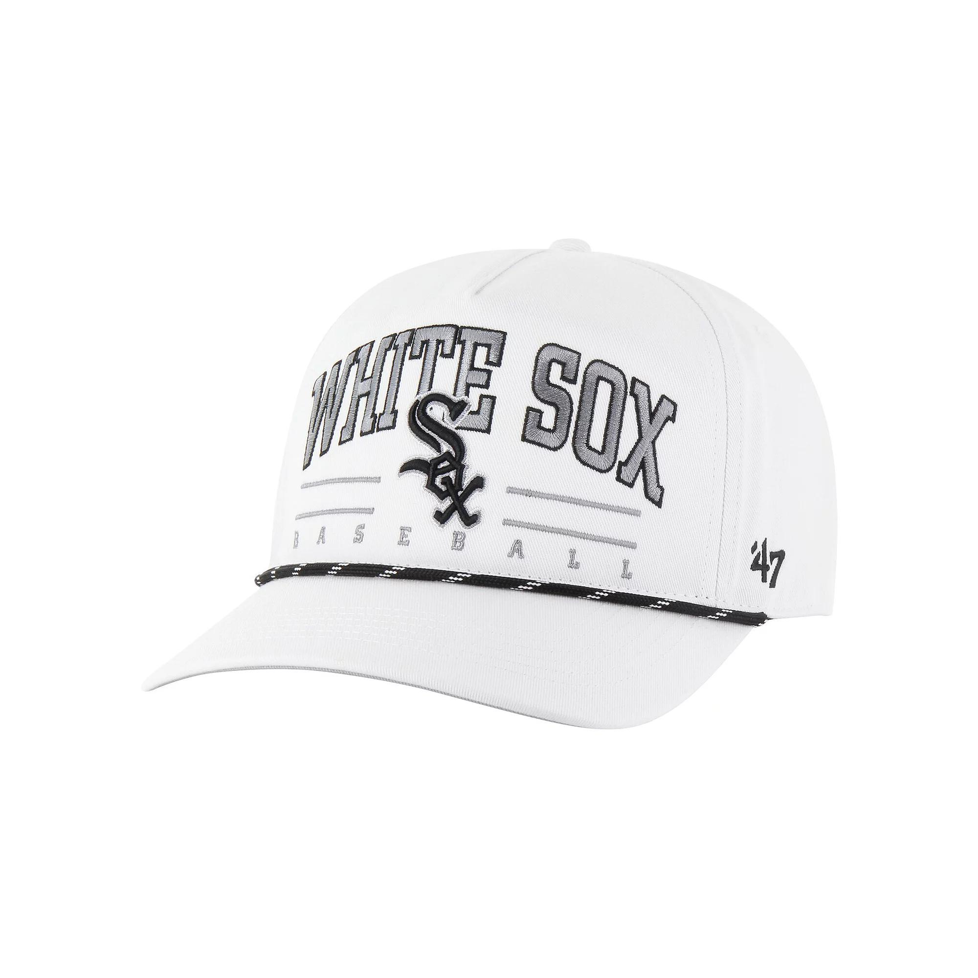 Men's '47 White Chicago White Sox Roscoe Speckle Hitch Adjustable Hat Product Image