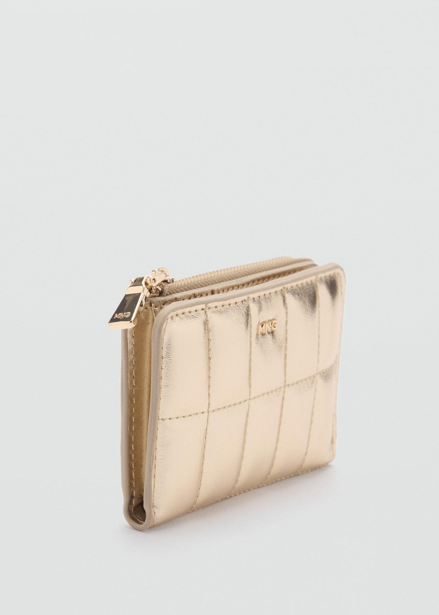 Quilted wallet with flap - Women | MANGO USA Product Image