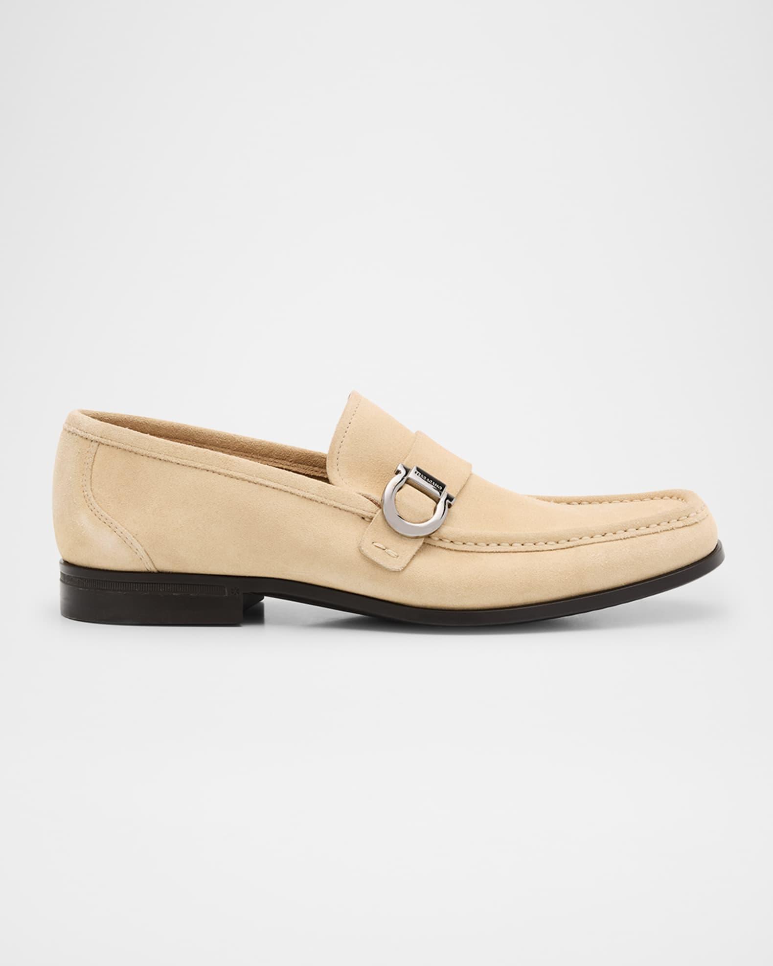 Men's Caspian 2 Suede Gancini-Bit Loafers Product Image