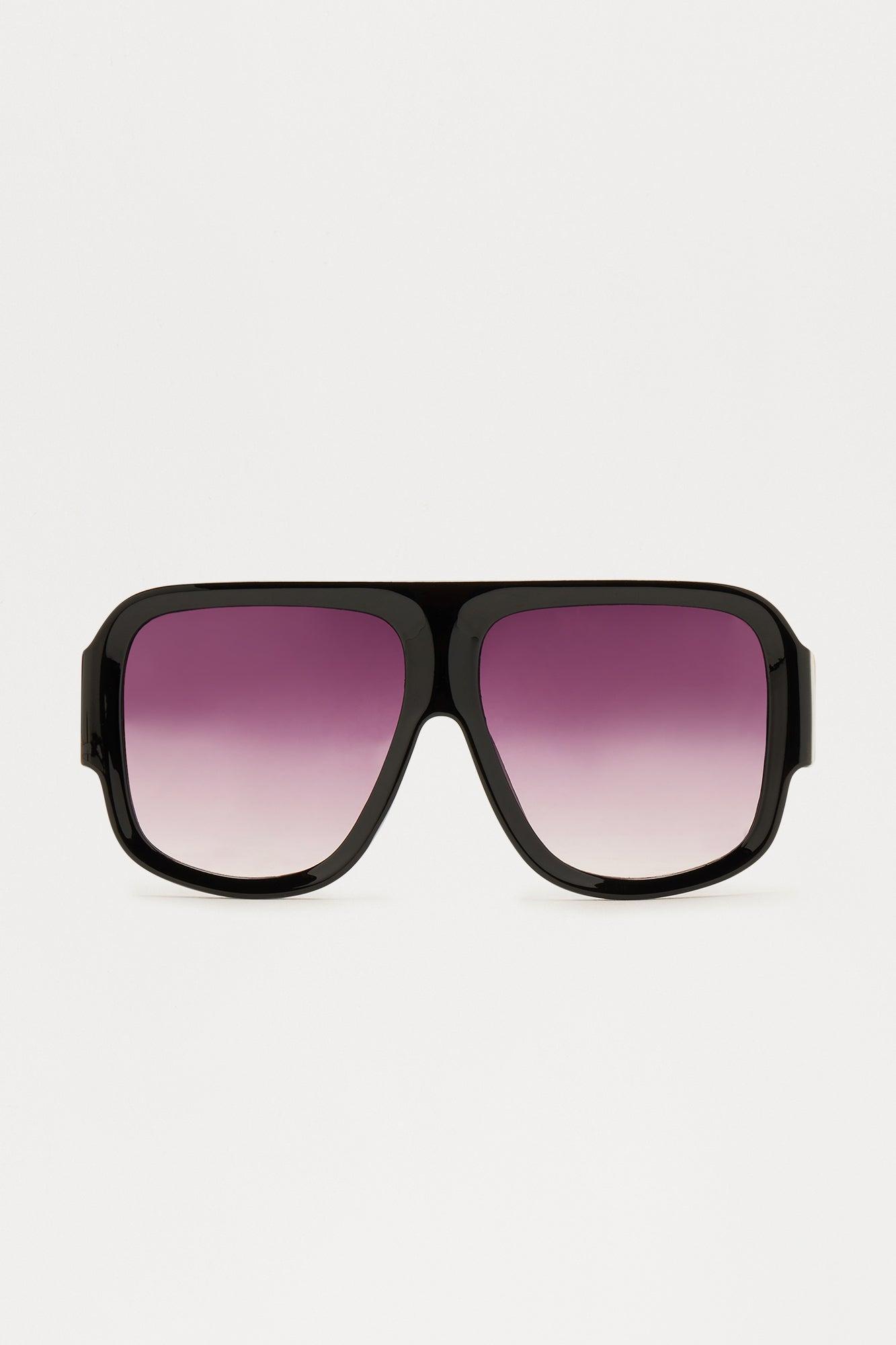 Paxton Oversized Shield Sunglasses - Black Product Image
