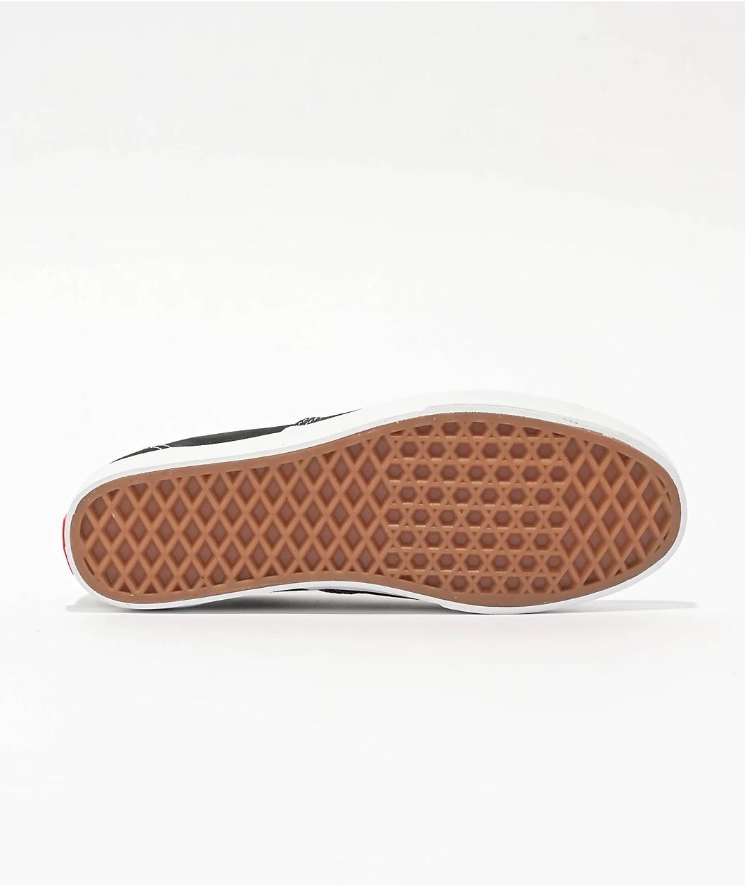 Vans Authentic Lowpro Black & White Skate Shoes Product Image