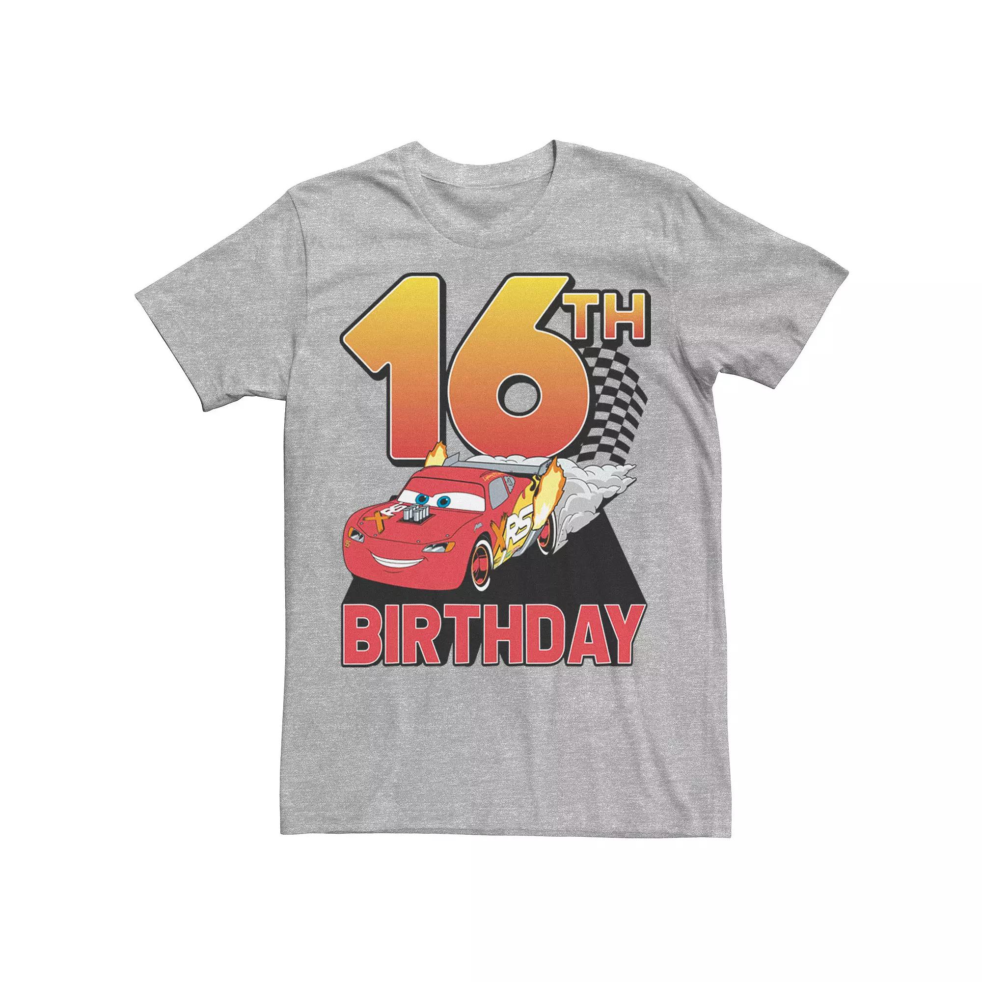 Disney / Pixar's Cars Lightning McQueen Men's 16th Birthday Racer Tee,  Product Image