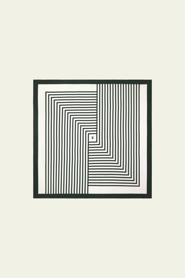 Mid-Century Pattern Silk Scarf Product Image