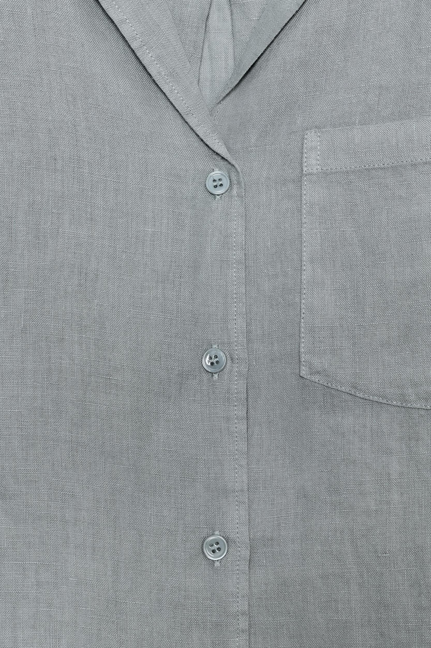 ZW COLLECTION LINEN POCKET SHIRT Product Image