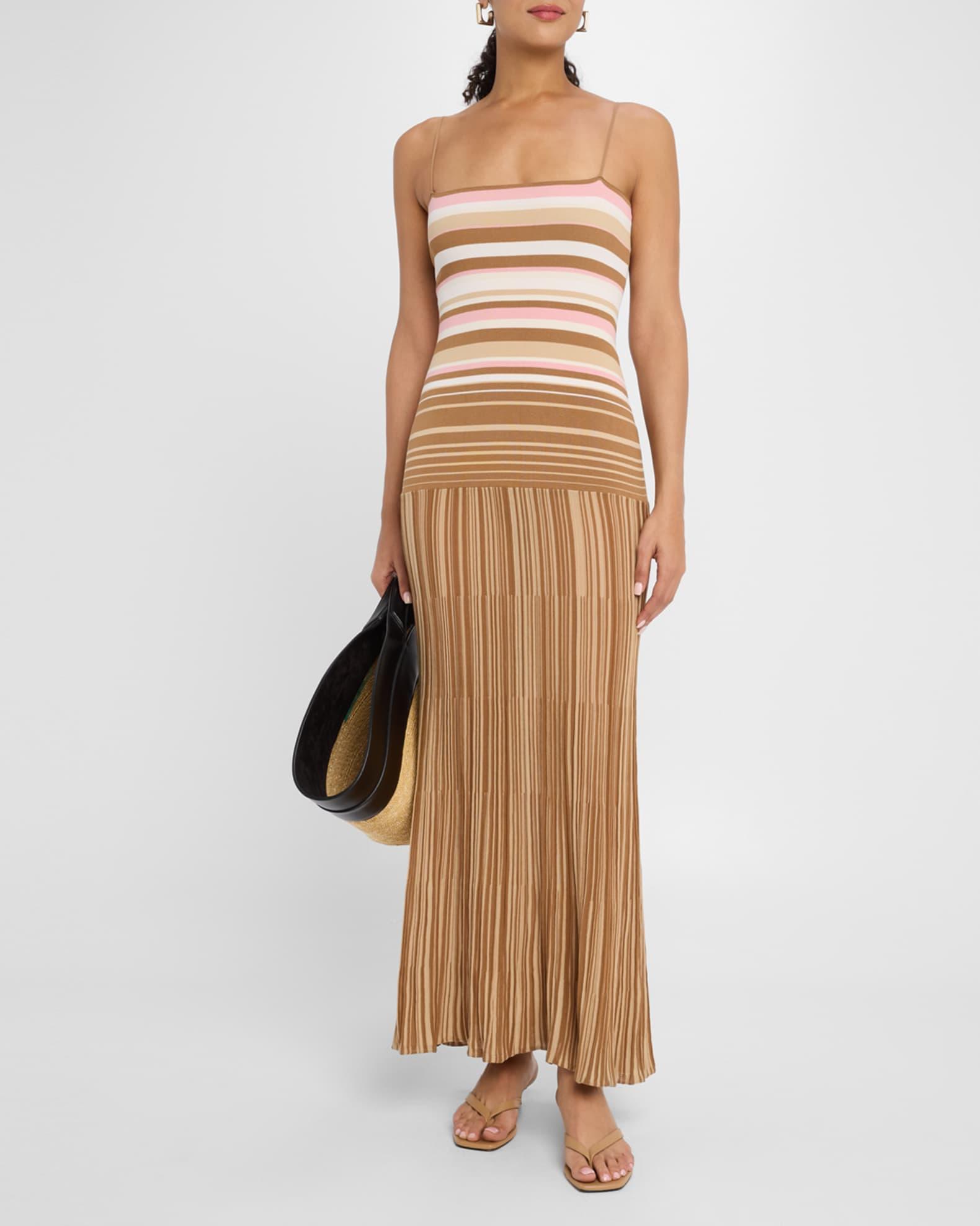 Esenia Striped Knit Maxi Dress Product Image