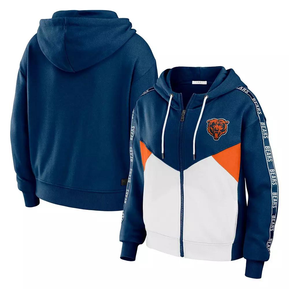 Women's WEAR by Erin Andrews Navy/White Chicago Bears Plus  Product Image
