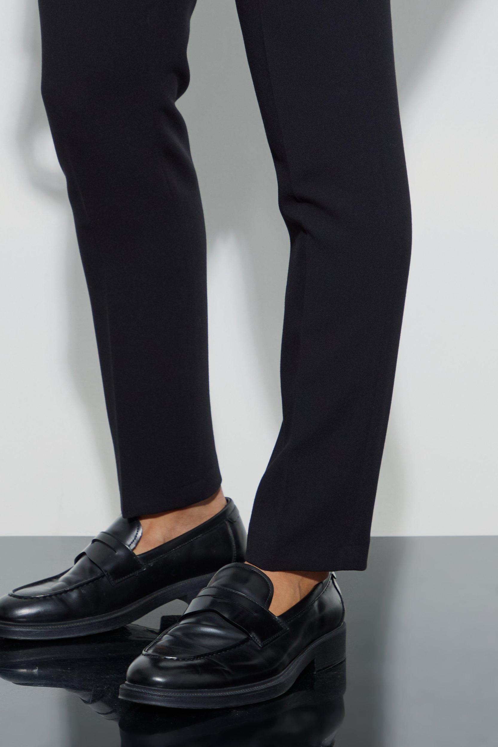 Jersey Skinny Dress Pants | boohooMAN USA Product Image