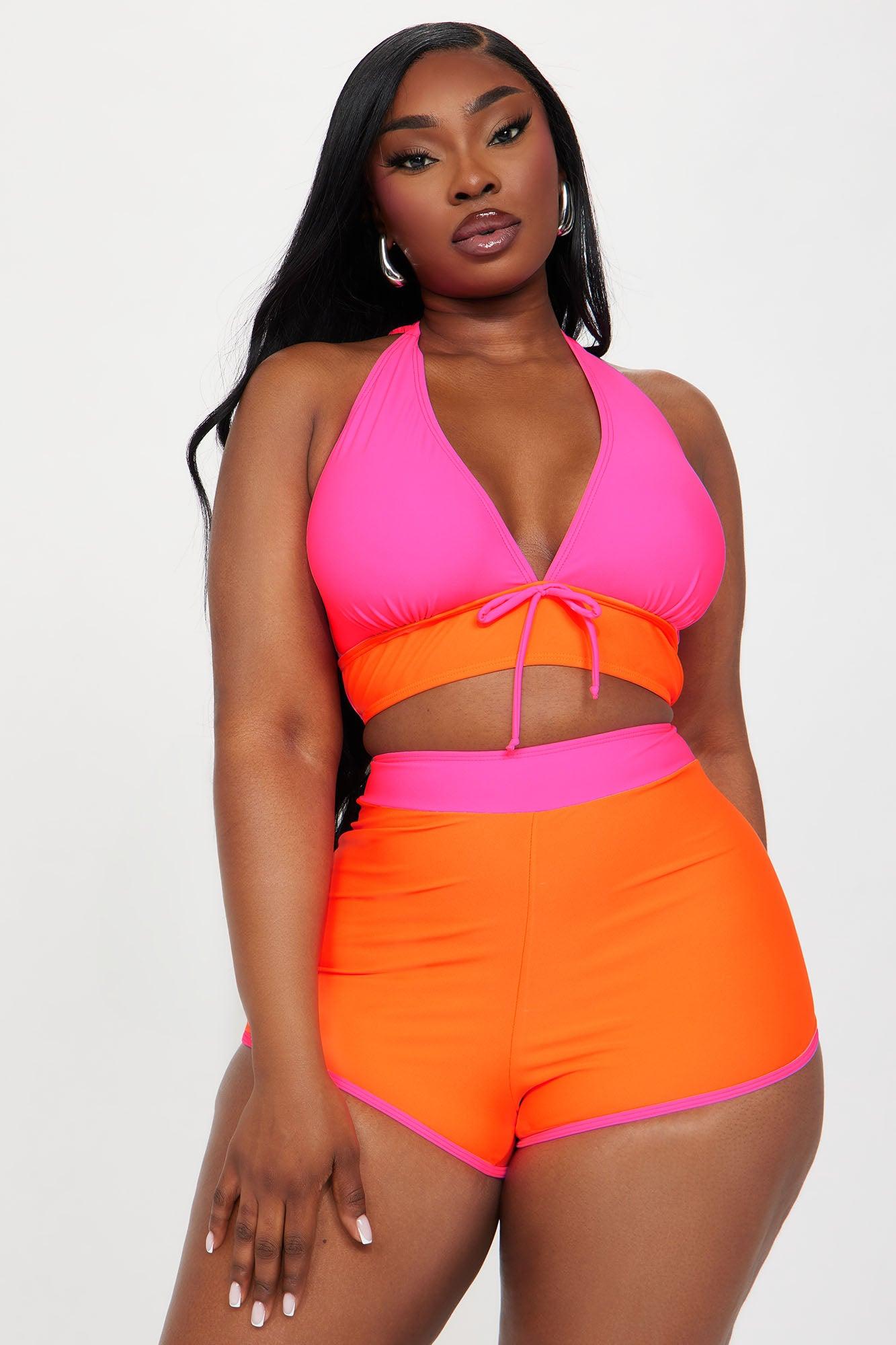 Carleta Boyshort 2 Piece Bikini - Pink/combo Product Image