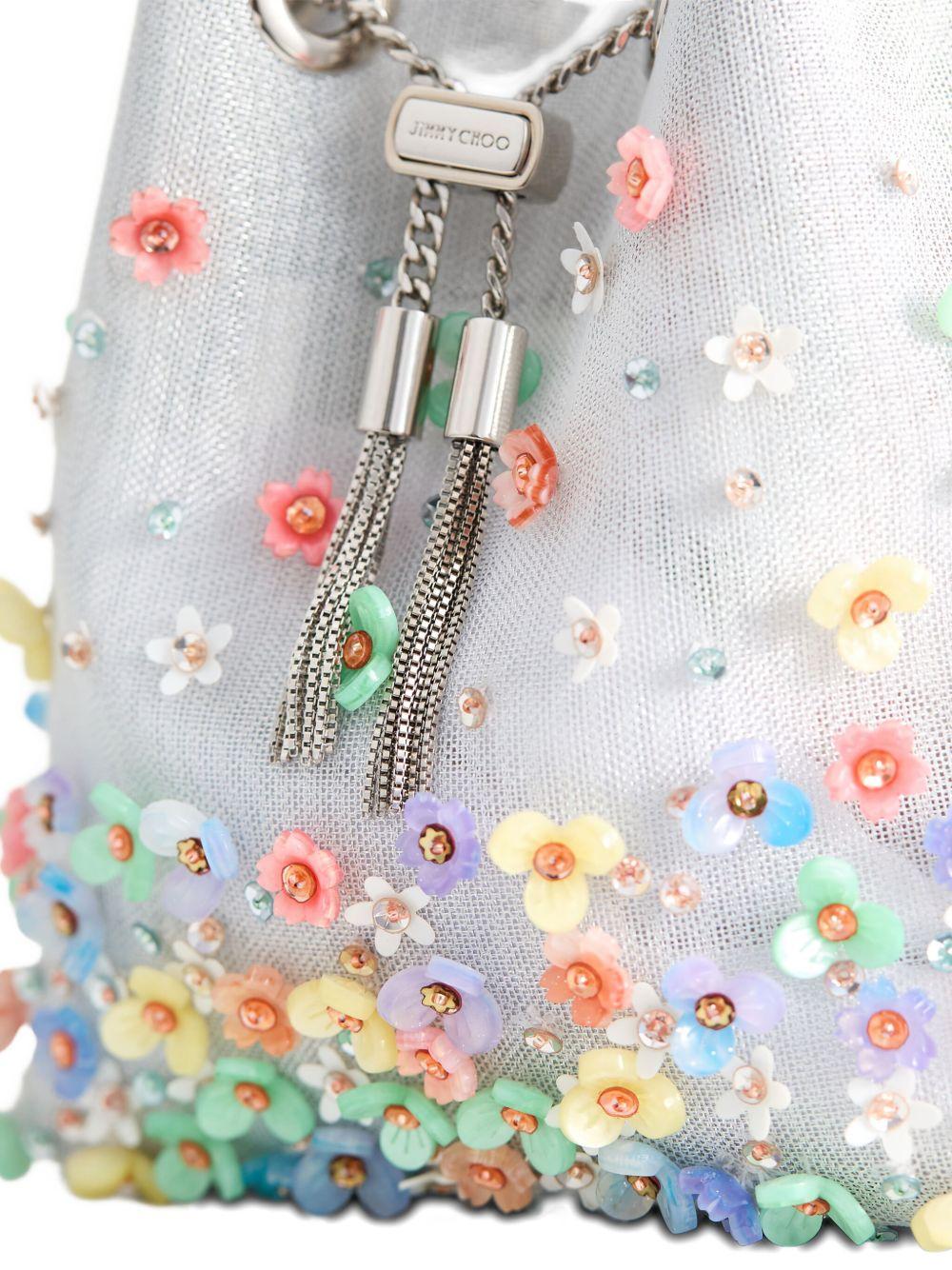 Bon Bon floral-embellished bucket bag Product Image