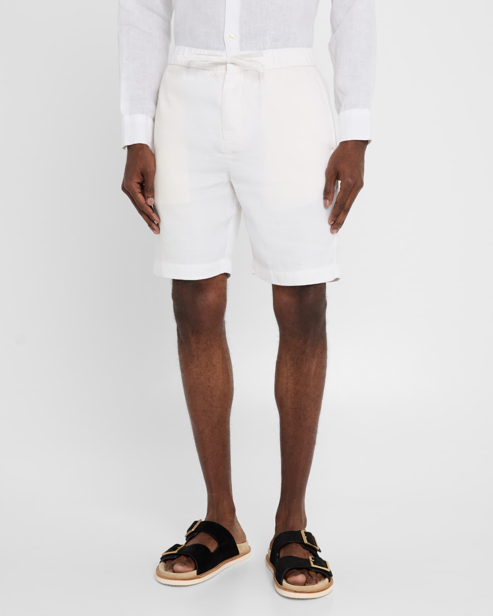 Men's Felipe Linen and Cotton Drawstring Shorts Product Image
