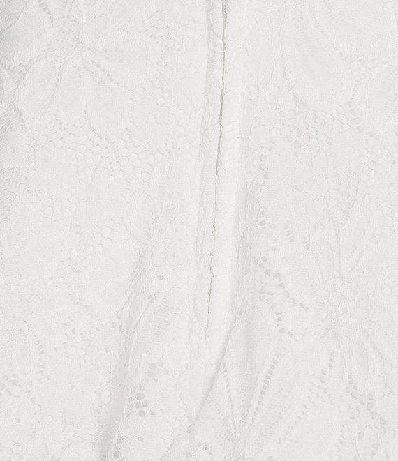 B. Darlin Floral Lace Off-The-Shoulder Sweetheart Neck Party Dress Product Image