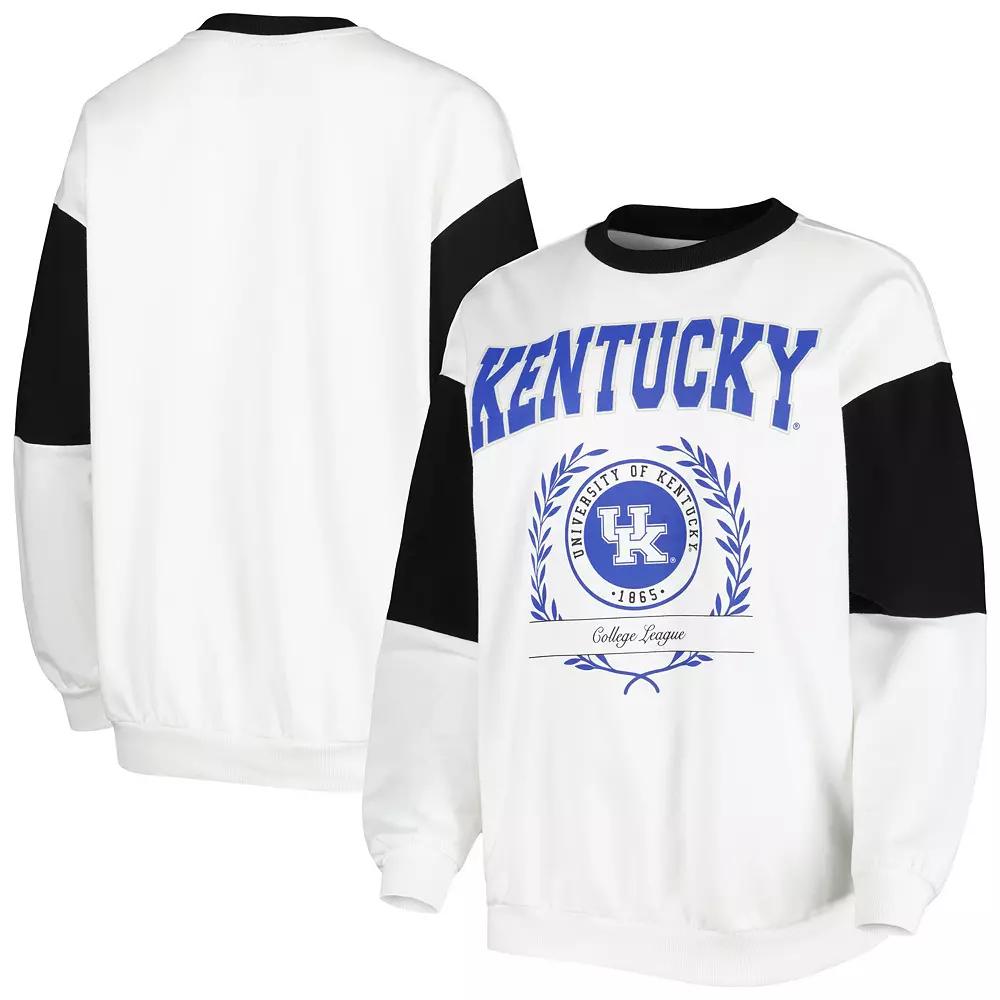 Women's Gameday Couture White Kentucky Wildcats It's A Vibe Dolman Pullover Sweatshirt,  Product Image