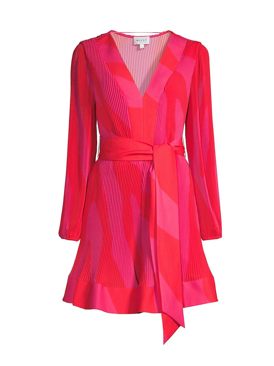 Womens Liv Zebra-Print Minidress Product Image