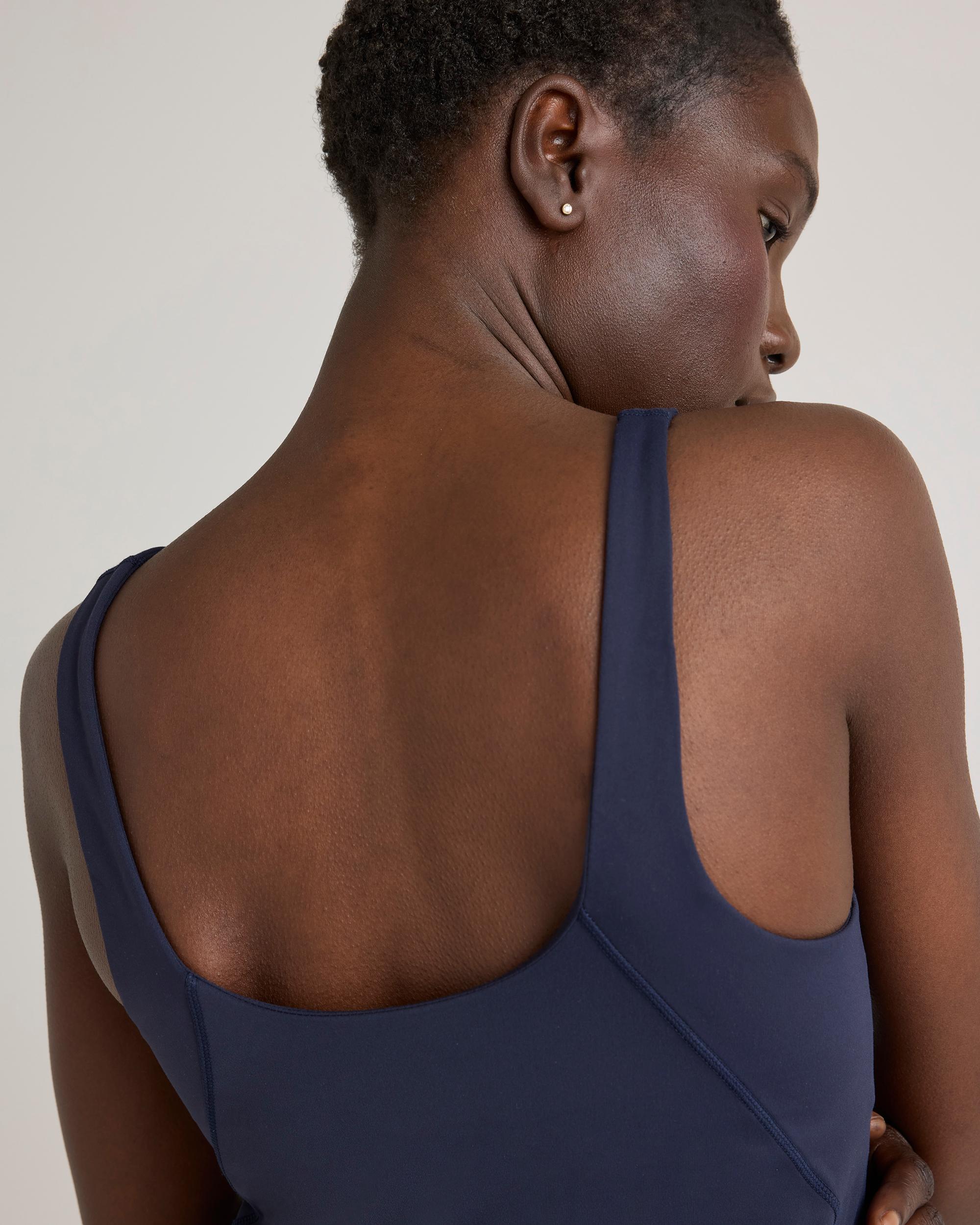 Quince | Women's Ultra-Form V-Neck Cropped Tank Top Nylon/Spandex Product Image