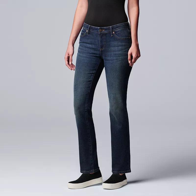 Women's Simply Vera Vera Wang Slim Straight Leg Jeans,  Product Image