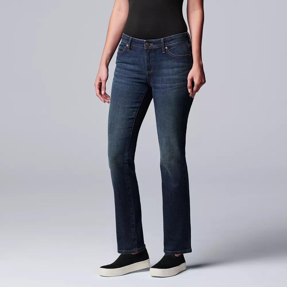 Women's Simply Vera Vera Wang Slim Straight Leg Jeans,  Product Image